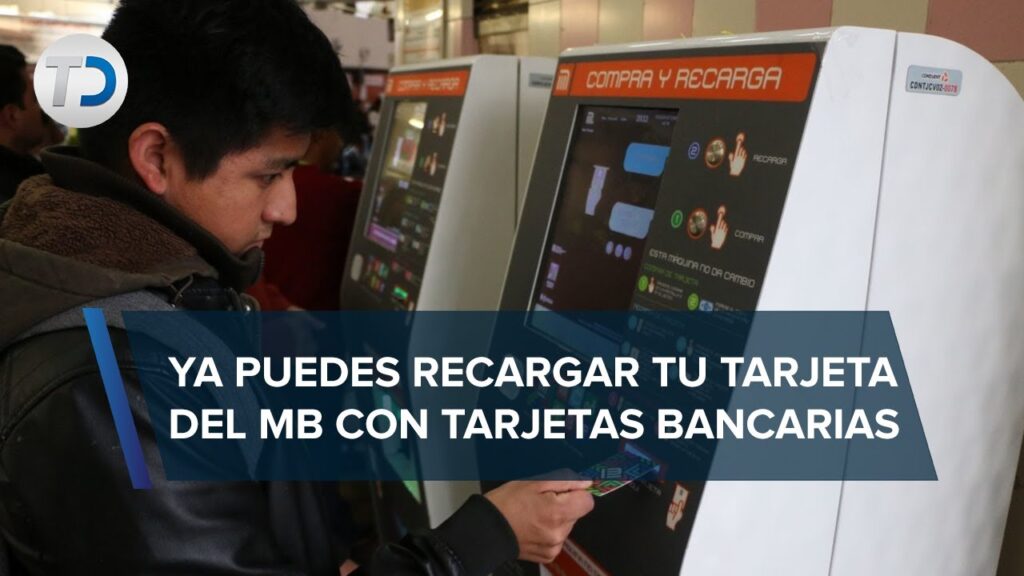 como recargar la tarjeta del metrobús con tarjeta de débito